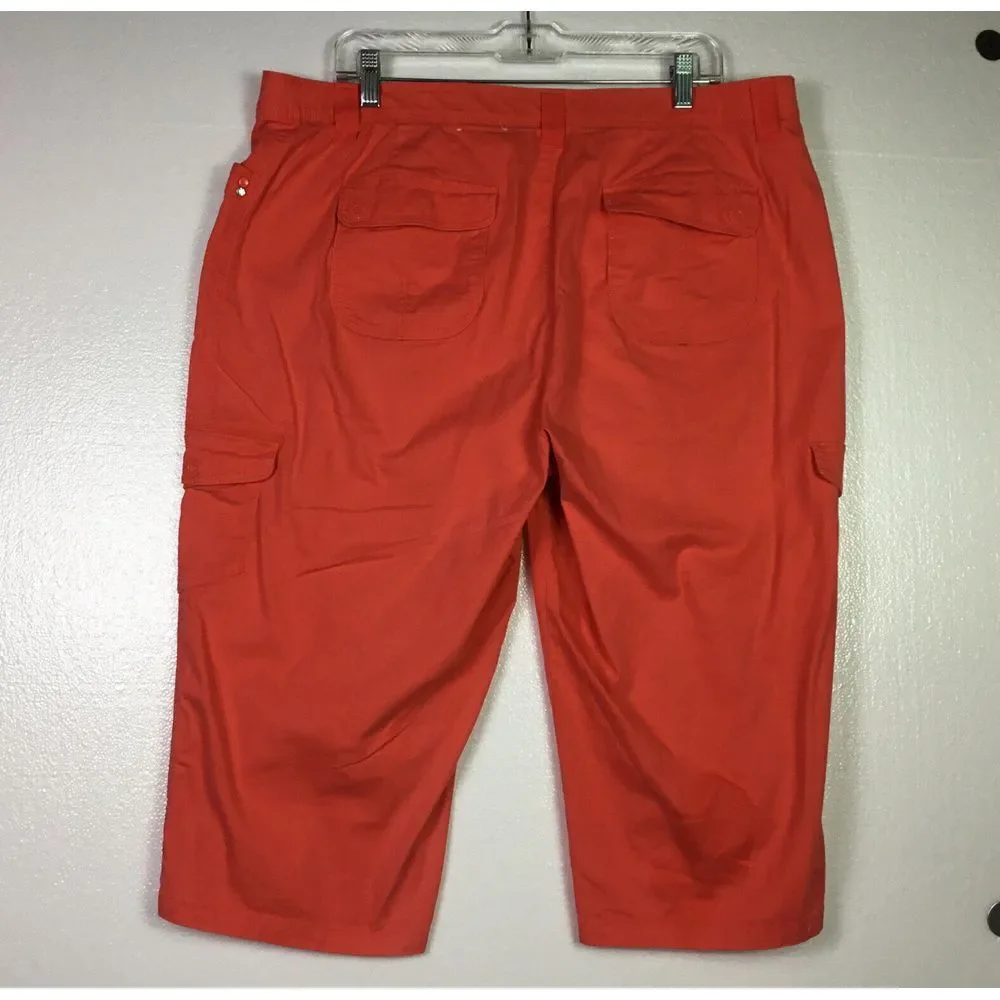 Cato Capri Womens Size 18W stretch Denim Salmon color